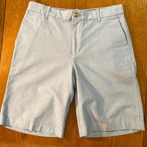 Light blue chambray Izod Bermuda shorts